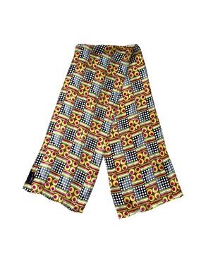 Kenneth Cole Women's Neck Scarf Silk Lightweight Modern Geometric Rectangle